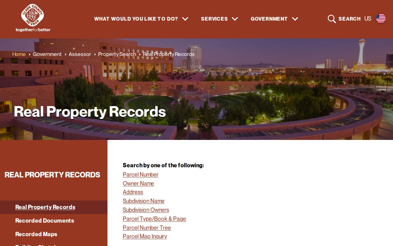 Spring Valley residents directory Clark County assessor search options