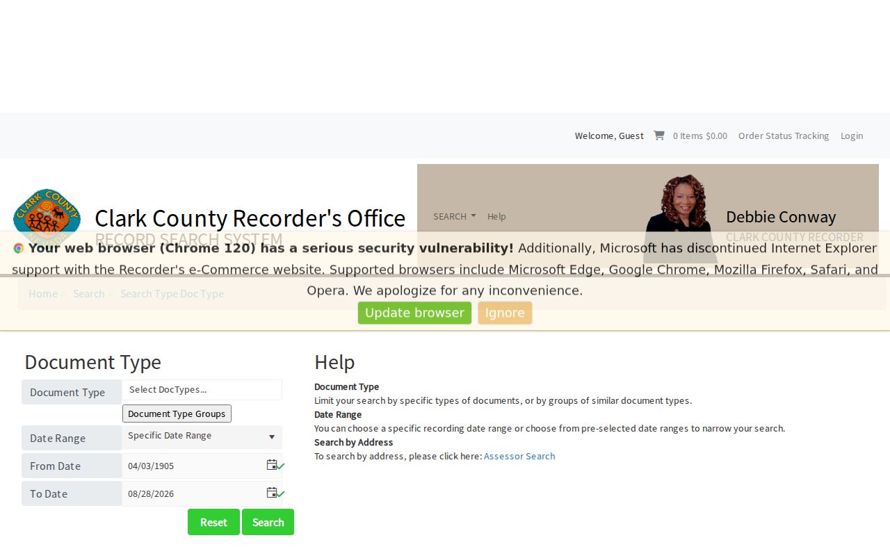 Spring Valley previous residents Recorder deed index search