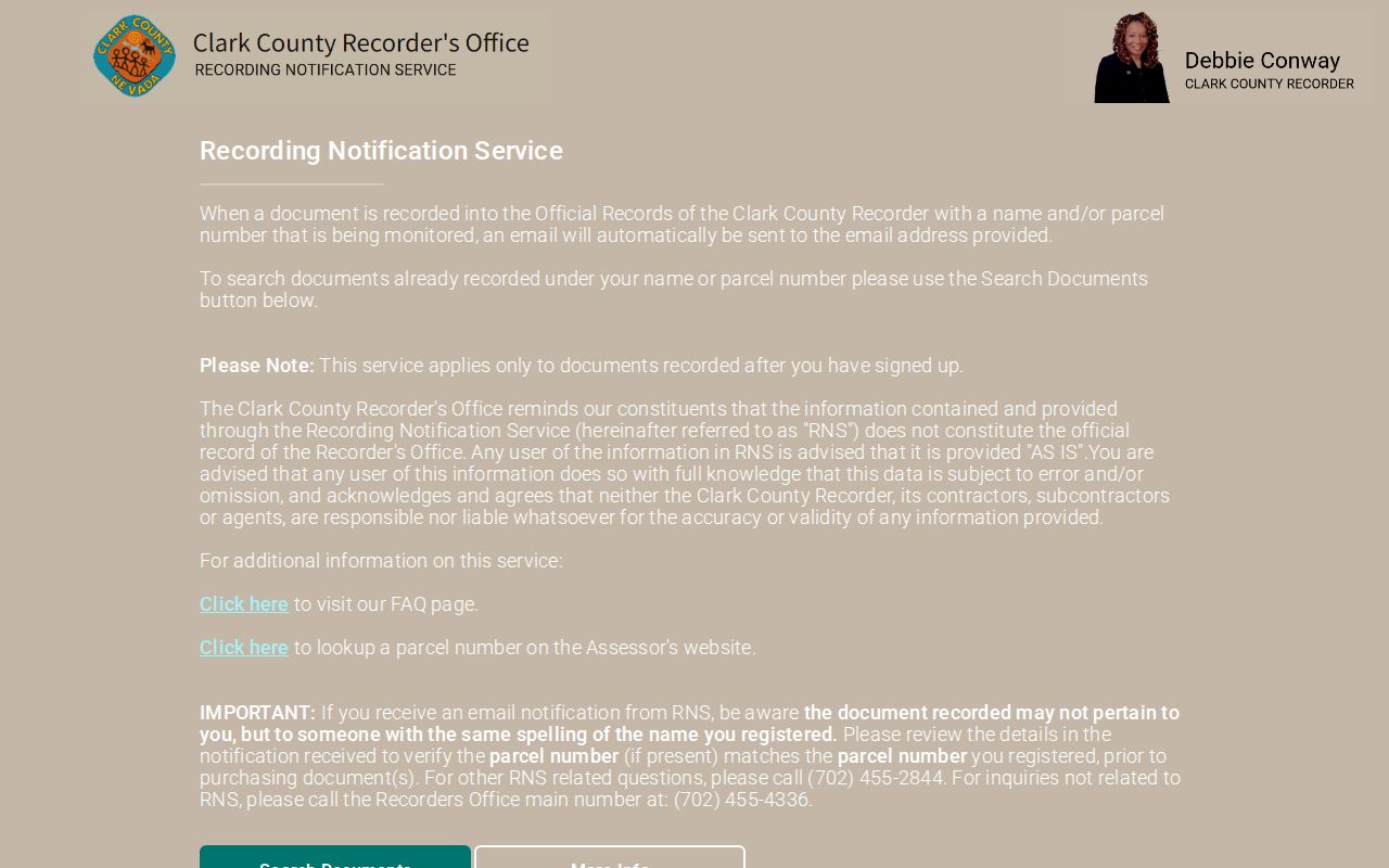 Spring Valley residents directory Recorder recording notification service