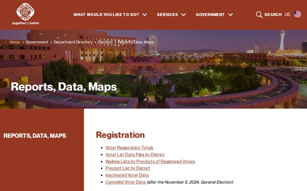 Spring Valley resident lookup Clark County voter data files